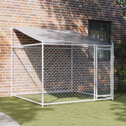 Description générale Gardez vos amis à quatre pattes dans un espace sûr et confortable avec cette cage pour chien ! Grâce à s ...