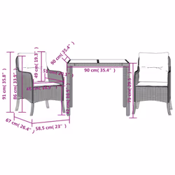 VidaXL 3211842 ensemble de meubles de jardin - Vue supplémentaire 7