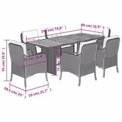 VidaXL 3211880 ensemble de meubles de jardin - Vue supplémentaire 7