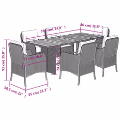 VidaXL 3211902 ensemble de meubles de jardin - Vue supplémentaire 7