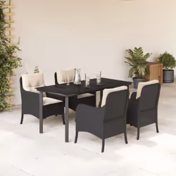 Cet ensemble de salle à manger de jardin est un excellent choix pour les repas en plein air ou pour vous détendre dans le jar ...