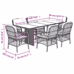 VidaXL 3212056 ensemble de meubles de jardin - Vue supplémentaire 7