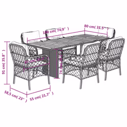 VidaXL 3212064 ensemble de meubles de jardin - Vue supplémentaire 7