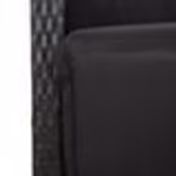 vidaXL Ensemble à manger de jardin 9pcs coussins noir résine tressée