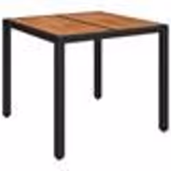 vidaXL Ensemble à manger de jardin avec coussins 3 pcs Noir