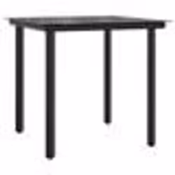 vidaXL Ensemble à manger de jardin 5 pcs et coussins marron poly rotin