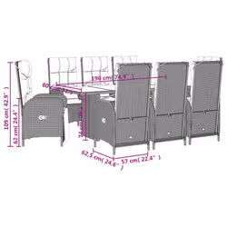 VidaXL 3213515 ensemble de meubles de jardin - Vue supplémentaire 8