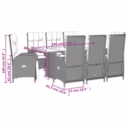 VidaXL 3213516 ensemble de meubles de jardin - Vue supplémentaire 8
