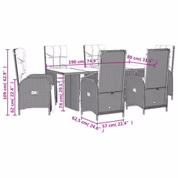 VidaXL 3213520 ensemble de meubles de jardin - Vue supplémentaire 7