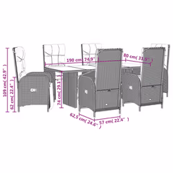 VidaXL 3213522 ensemble de meubles de jardin - Vue supplémentaire 7