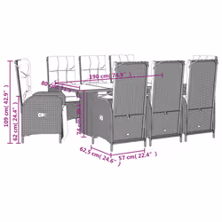 VidaXL 3213526 ensemble de meubles de jardin - Vue supplémentaire 8