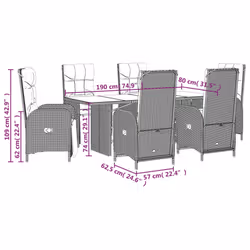 VidaXL 3213532 ensemble de meubles de jardin - Vue supplémentaire 7