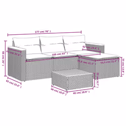 VidaXL 3213537 ensemble de meubles de jardin - Vue supplémentaire 8