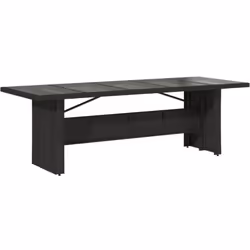 Cette table de jardin avec dessus en verre, conçue avec des lignes épurées et simples, est un excellent choix pour votre jard ...