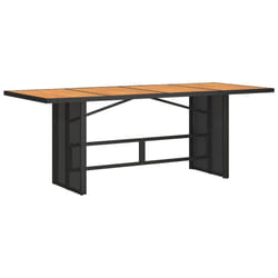 VidaXL 365600 table de jardin Noir