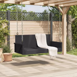 VidaXL 365625 banc de jardin Rotin, Acier