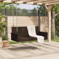 VidaXL 365626 banc de jardin Rotin, Acier