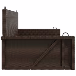VidaXL 365626 banc de jardin Rotin, Acier - Vue supplémentaire 5
