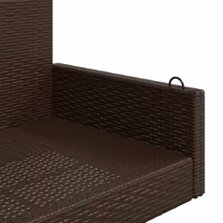 VidaXL 365626 banc de jardin Rotin, Acier - Vue supplémentaire 7