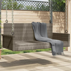 Vidaxl - Balancelle gris 119x56x48 cm résine tressée