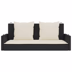 VidaXL 365629 banc de jardin Rotin, Acier - Vue supplémentaire 4