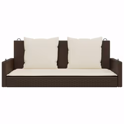VidaXL 365630 banc de jardin Rotin, Acier - Vue supplémentaire 4