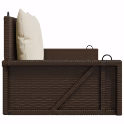VidaXL 365630 banc de jardin Rotin, Acier - Vue supplémentaire 5