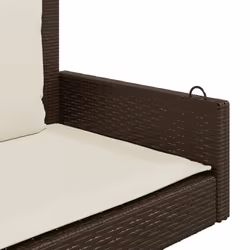VidaXL 365630 banc de jardin Rotin, Acier - Vue supplémentaire 7