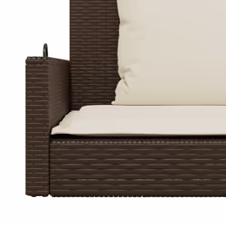VidaXL 365630 banc de jardin Rotin, Acier - Vue supplémentaire 8