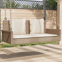 VidaXL 365632 banc de jardin Rotin, Acier