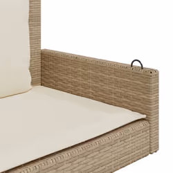 VidaXL 365632 banc de jardin Rotin, Acier - Vue supplémentaire 7
