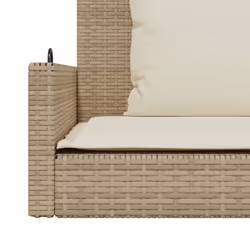 VidaXL 365632 banc de jardin Rotin, Acier - Vue supplémentaire 8