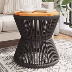 VidaXL 365637 table de jardin Noir
