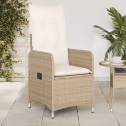 Détendez-vous et profitez de l'extérieur dans cette chaise de jardin inclinable confortable ! Matériau durable : la résine tr ...