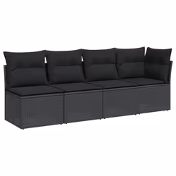 VidaXL 365964, 4 siège(s), Noir, 110 kg, 2270 mm, 620 mm, 690 mm