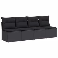 VidaXL 365965, 4 siège(s), Noir, 110 kg, 2200 mm, 620 mm, 690 mm