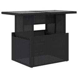 VidaXL 365970 table de jardin Noir