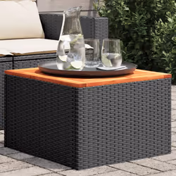 VidaXL 365975 table de jardin Noir, Marron