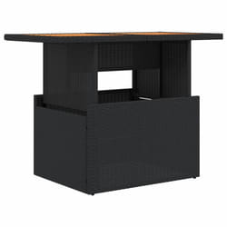 VidaXL 365976 table de jardin Noir