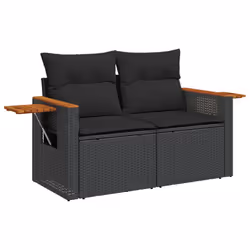 VidaXL 365978, 2 siège(s), Noir, 110 kg, 1240 mm, 620 mm, 690 mm