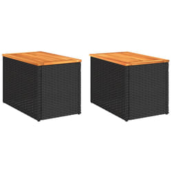 VidaXL 365980 table de jardin Noir, Marron