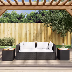 VidaXL 365980 table de jardin Noir, Marron