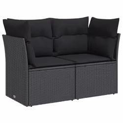 VidaXL 365986, 2 siège(s), Noir, 110 kg, 1240 mm, 620 mm, 690 mm