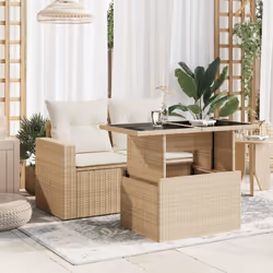 VidaXL 366059 table de jardin Beige
