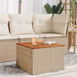 VidaXL 366064 table de jardin Beige, Marron