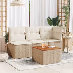 VidaXL 366064 table de jardin Beige, Marron