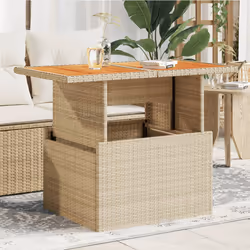 VidaXL 366065 table de jardin Beige