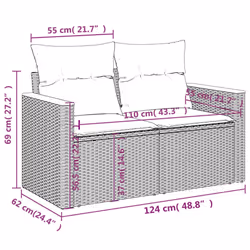 VidaXL 366066 Canapé de patio - Vue supplémentaire 8
