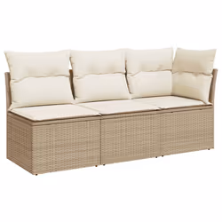 VidaXL 366076, 3 siège(s), Crème, 110 kg, 1720 mm, 620 mm, 690 mm