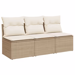 VidaXL 366077, 3 siège(s), Crème, 110 kg, 1650 mm, 620 mm, 690 mm